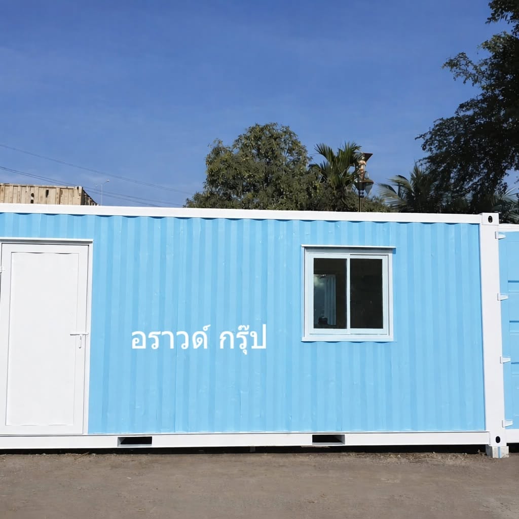 ผลงานตู้คอนเทนเนอร์ดัดแปลงพร้อมห้องน้ำและพื้นที่ใช้งาน หมวดซ่อมแซม/ทำสี/ดัดแปลง/ต่อเติม ตู้คอนเทนเนอร์ โดย Around Group