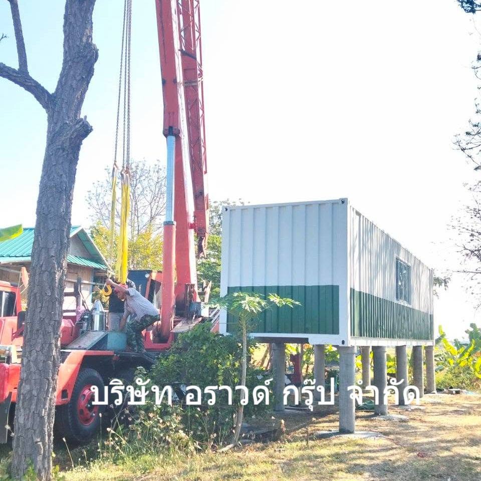 ภาพผลงานเต็มหน้าจอ: ตู้คอนเทนเนอร์พักผ่อนในสวน จังหวัดชัยภูมิ